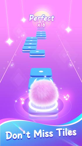 Fluffy Ball: Music Hop Game Captura de tela 2