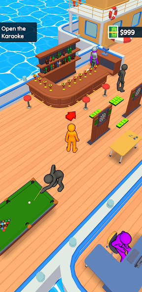 Boat Venture: Idle Manager Mod captura de pantalla 