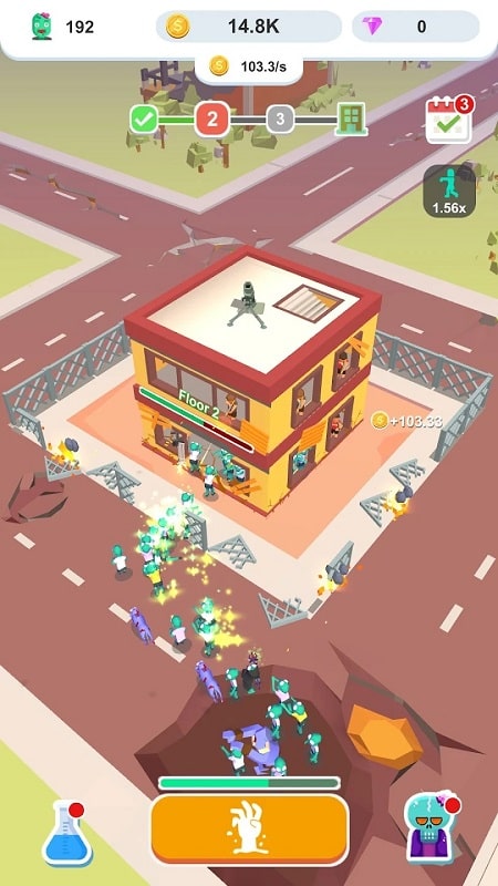 Idle Zombie Army captura de pantalla 