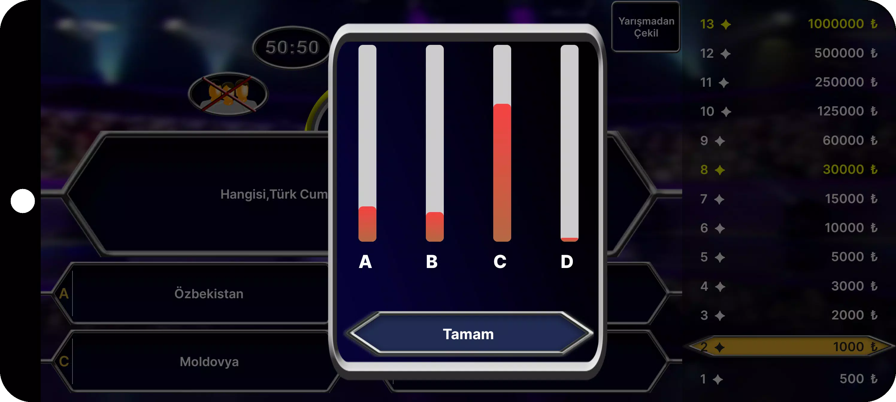 Milyoner Bilgi Yarışması экрана 4