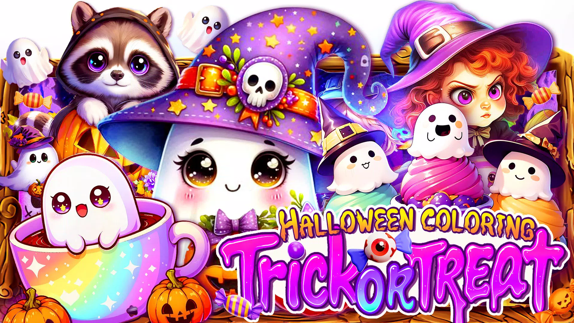 Halloween Trick or Treat Color Screenshot 2