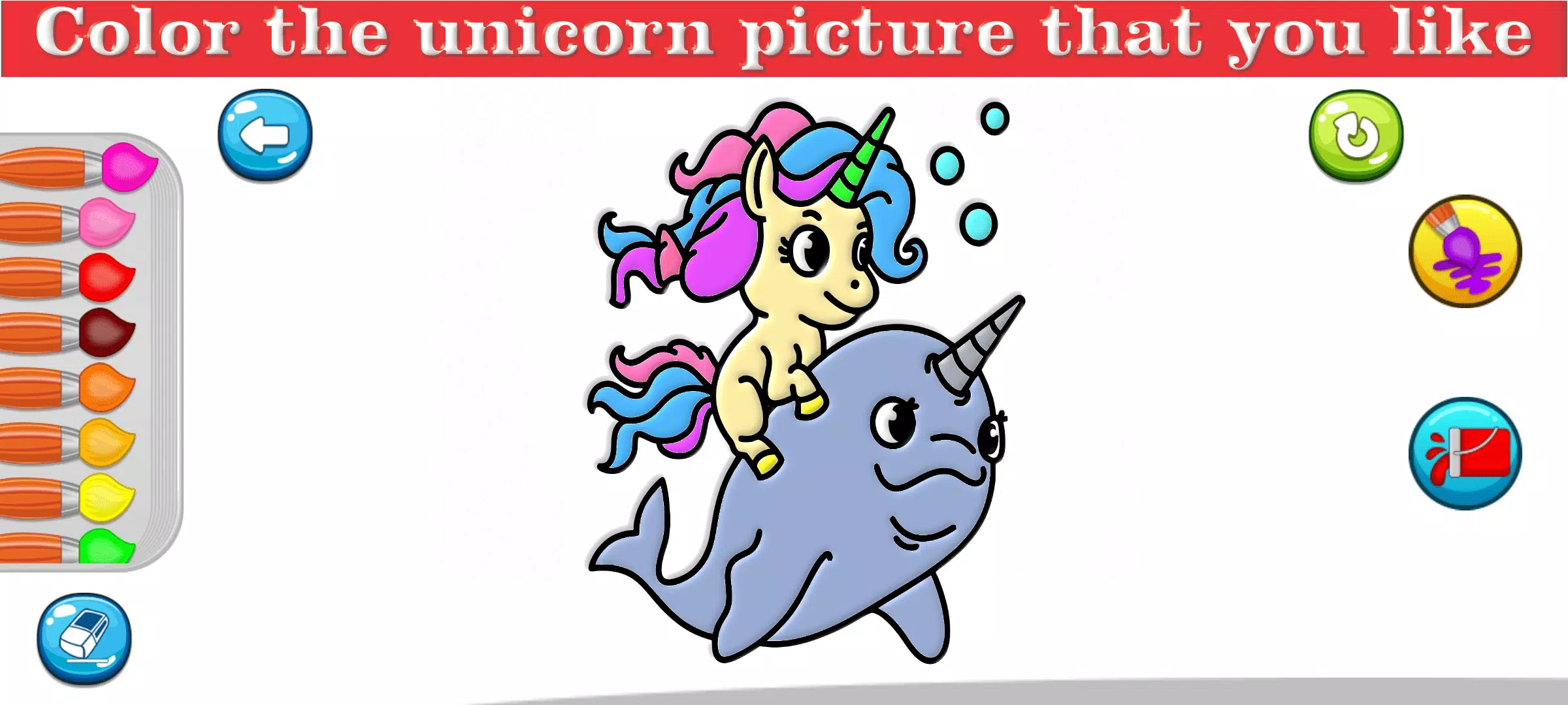 Little Unicorn Coloring Pages ekran görüntüsü 4