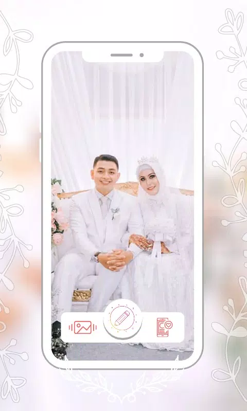 Hijab Couple Bridal Editor ဖန်သားပြင်ဓာတ်ပုံ 4