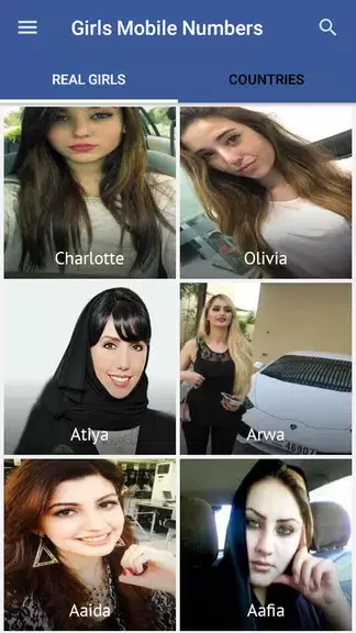 Real Girls Mobile Numbers ekran görüntüsü 3