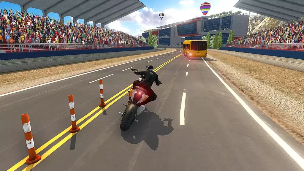 Bike VS Bus Racing Games ảnh chụp màn hình 3