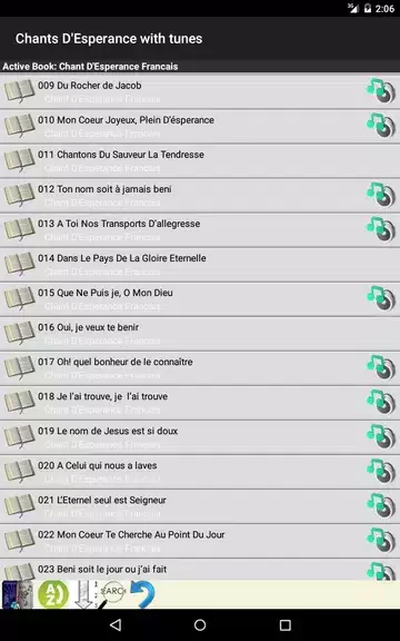 Chants D’Esperance with Tunes screenshot 2