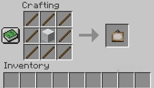 Receta de fabricación de pintura en Minecraft