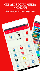 All Social Media networks in one app Capture d'écran 1