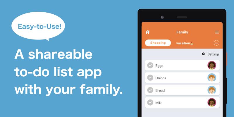 Family TODO: Task sharing app zrzut ekranu 1