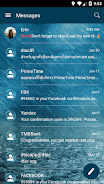 SMS Messages Bubble Rain Theme Screenshot 3