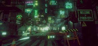 Screenshot VR Cyberpunk City 3