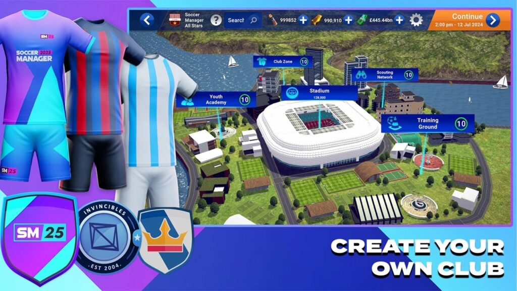 Soccer Manager 2025 debütiert auf Android mit umfangreicher Ligaauswahl