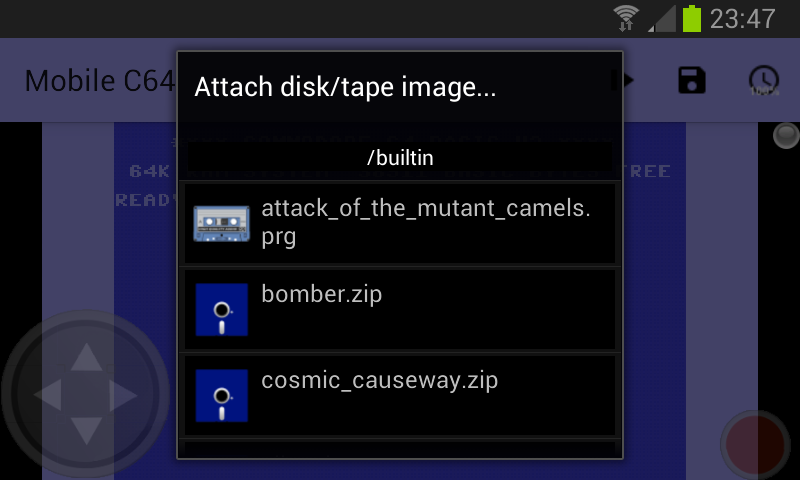 Mobile C64 экрана 2