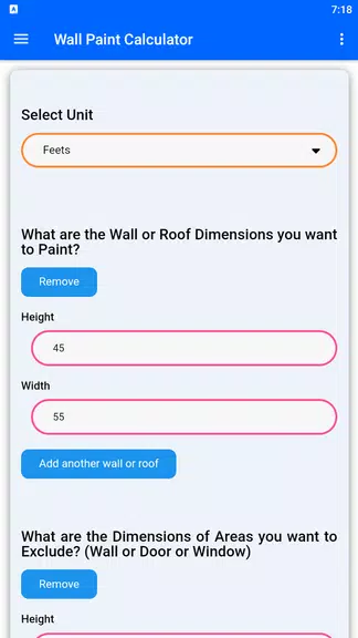 Screenshot Wall Paint Calculator 1