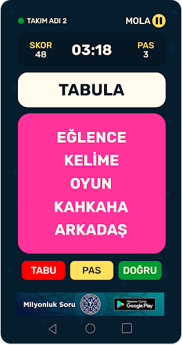 Screenshot Tabula -Tabu Kelime Oyunu 2024 1