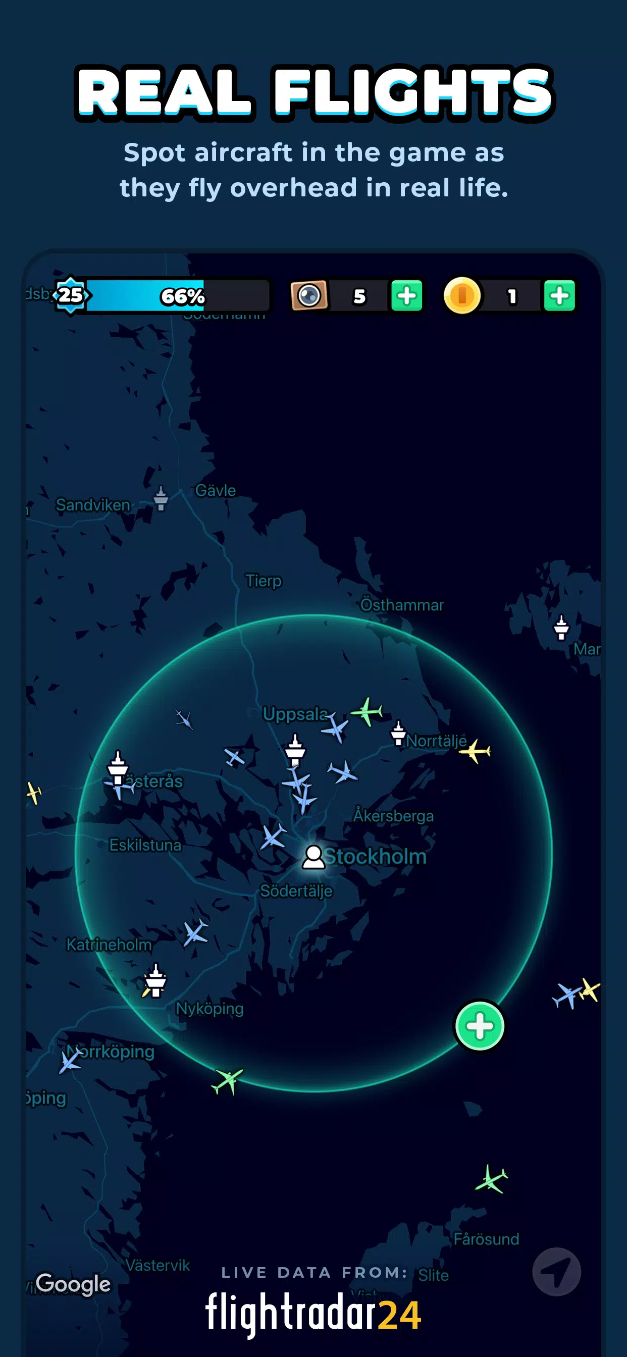 Skycards by Flightradar24 ဖန်သားပြင်ဓာတ်ပုံ 1