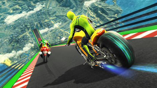 Super Hero Game - Bike Game 3D captura de pantalla 