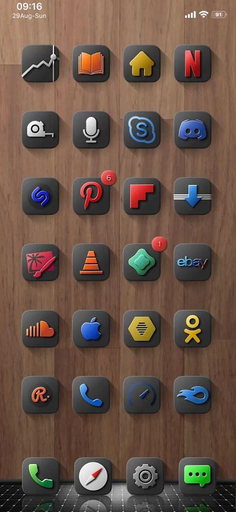 Shiiny Icon Pack Mod ekran görüntüsü 1