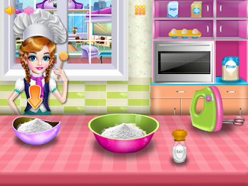 Girls cooking special cake captura de pantalla 