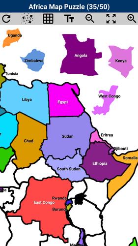 Africa Map Puzzle Screenshot 4