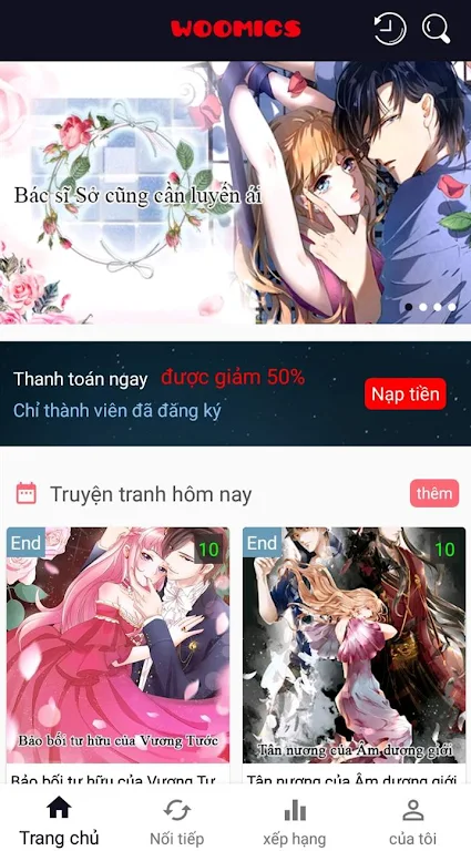 Ngôn Tình -- Webtoon,Manga,Comics zrzut ekranu 1