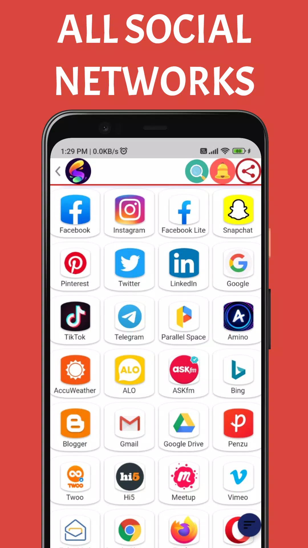 Snowzo : All Social Media Apps Screenshot 2