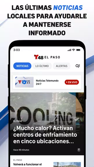 Telemundo 48 El Paso: Noticias zrzut ekranu 1