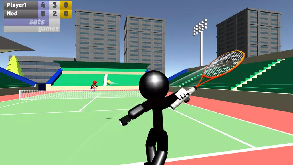 Stickman 3D Tennis screenshot 2