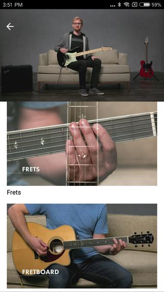 Screenshot Fender Play: aulas de guitarra 2