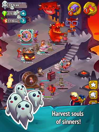 Idle Evil Clicker: Hell Tap screenshot 2