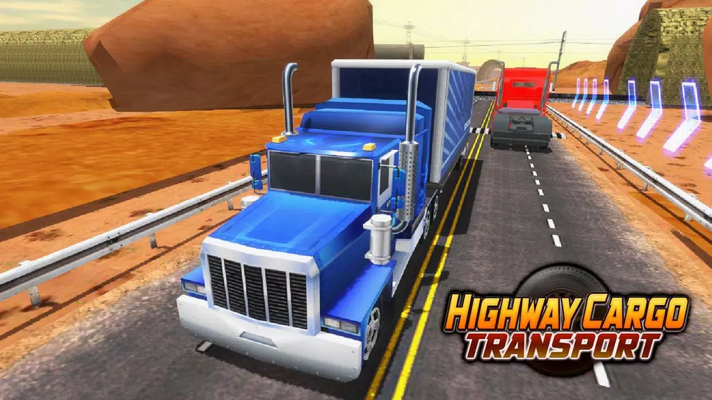 Highway Cargo Truck Simulator स्क्रीनशॉट 1