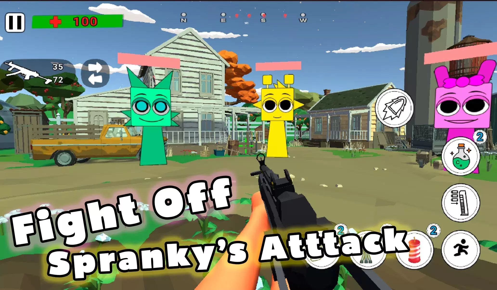 Battle Spranky Sandbox Shooter screenshot 1