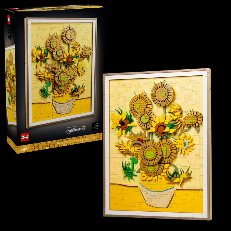 Inihayag ni Lego ang mga sunflowers ni Vincent Van Gogh na may nakatagong sorpresa sa sining