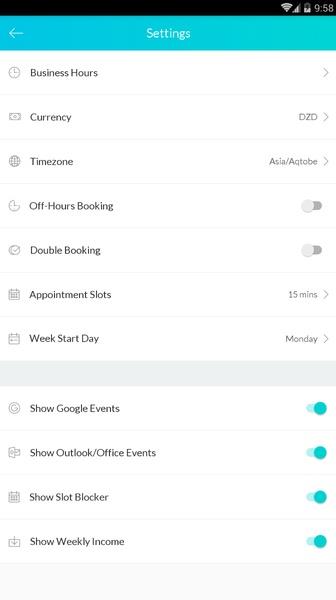 Setmore Appointment Scheduling экрана 1