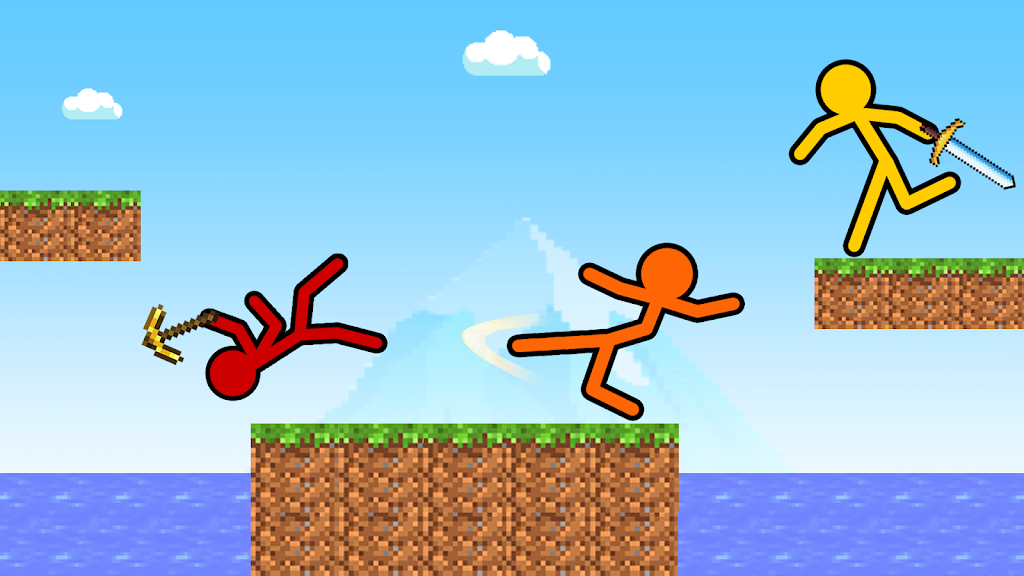 Stick-man Craft Fighting Game ekran görüntüsü 3