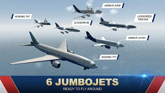 Jumbo Jet Flight Simulator ဖန်သားပြင်ဓာတ်ပုံ 2