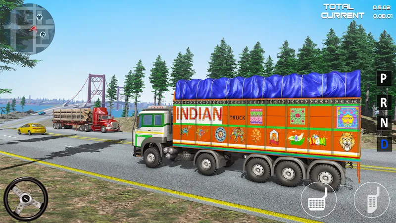 Indian Driver Cargo Truck Game captura de pantalla 