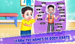 Kids Learning Human Bodyparts экрана 2