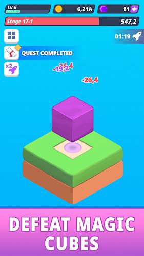 Tap Tap Cube - Idle Clicker ảnh chụp màn hình 3