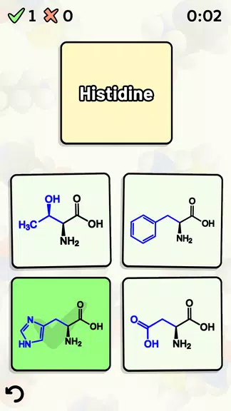 Amino Acid Quiz captura de pantalla 