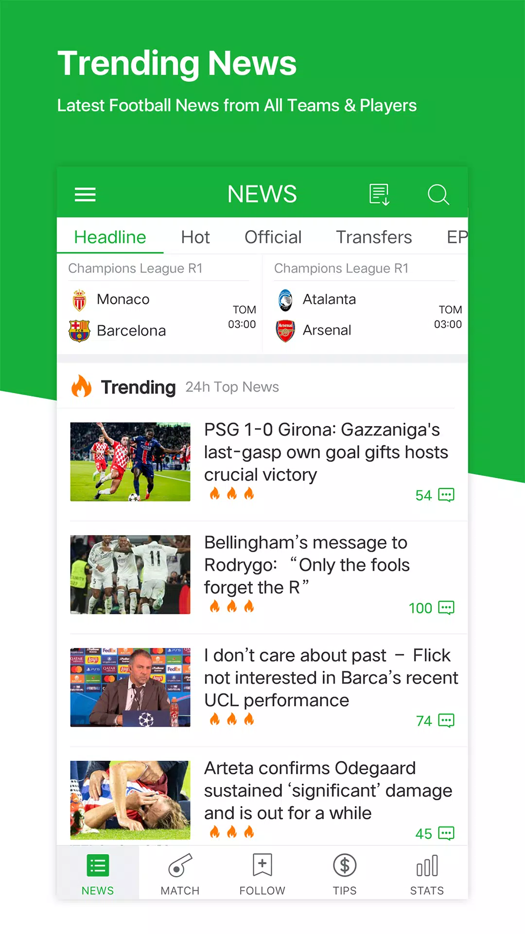 All Football - Resultados captura de pantalla 