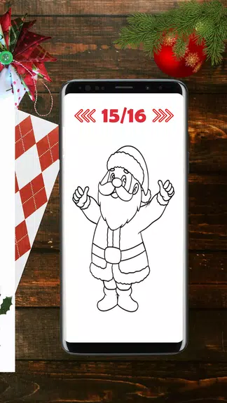 Christmas Drawing App स्क्रीनशॉट 2