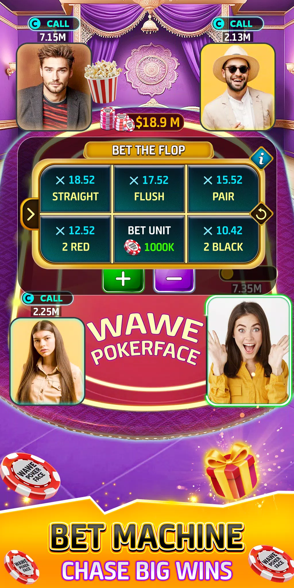 Wawe Poker Face - Holdem Poker Screenshot 2