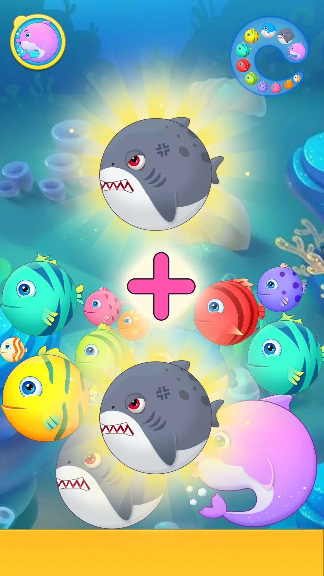 Sea Animals - Merge Game Screenshot 2