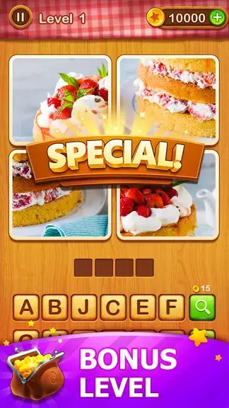 4 Pics Guess Word -Puzzle Game captura de pantalla 