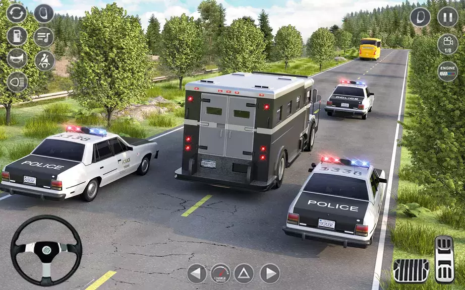 Police Car Driving Games 3D ekran görüntüsü 2