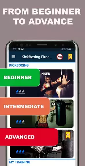 Kickboxing fitness Trainer captura de pantalla 