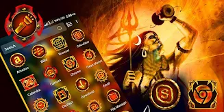 Lord Shiva Launcher Theme ဖန်သားပြင်ဓာတ်ပုံ 3