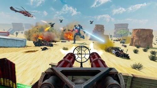 Desert Gunner Machine Gun screenshot 1