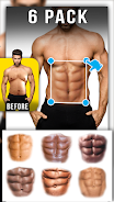 Man Abs Editor: Men Six pack, स्क्रीनशॉट 2